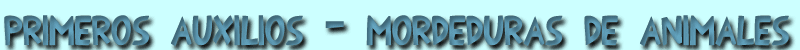 Mordeduras de animales