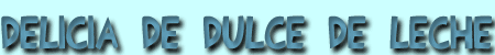 delicia de dulce de leche