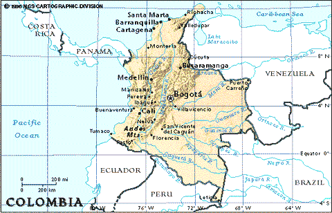 Mapa de Colombia