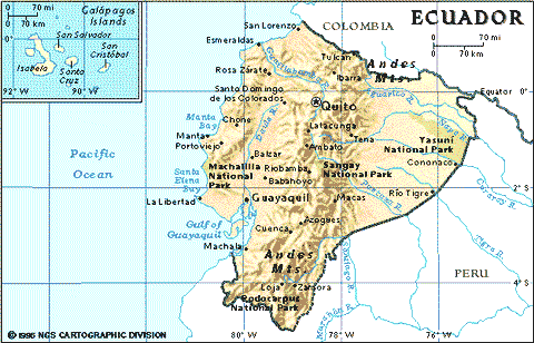 Mapa de Ecuador