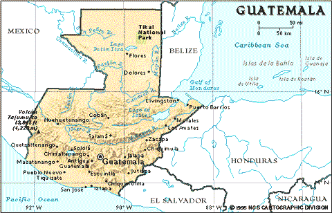 Mapa de Guatemala