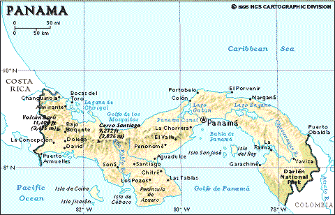 Mapa de Panamá