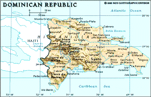 Mapa de Republica Dominicana