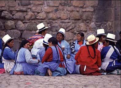 Mujeres descendientes de los quechuas