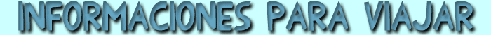 Informaciones para viajar