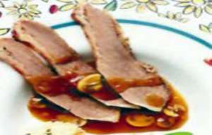 lomito en salsa con hongos