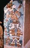 Uno de las pinturas murales de Cacaxtla