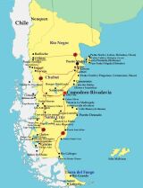 Mapa Sur de Argentina